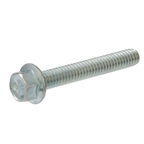 Everbilt M X Mm Zinc Hex Head External Hex Drive Flange Bolt