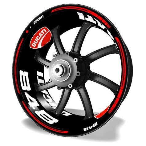 Kit PRO Ducati 848 Pegatinas Y Vinilos Para Llantas De Moto