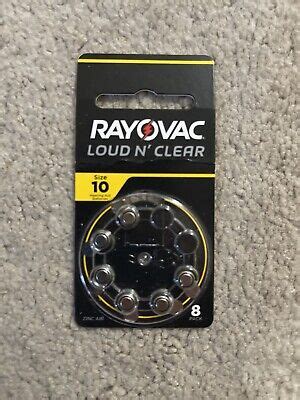 8X RAYOVAC 10 Hearing Aid Batteries Premium Loud N Clear EBay