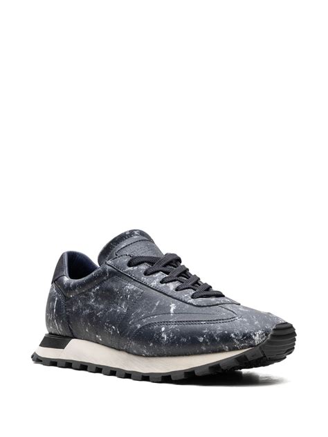 Maison Margiela Replica Hand Painted Sneakers Blue FARFETCH