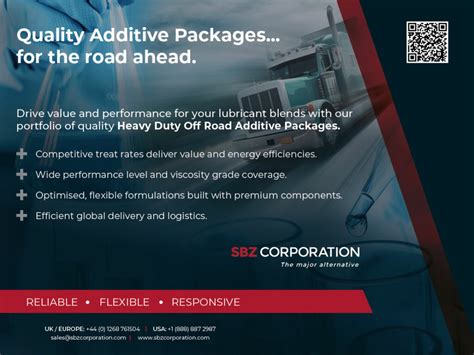 Quality Additive Packages Sbz Corporation