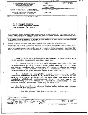 Fillable Online U S EPA Pesticide Product Label FUNGISOL 09 08 1993