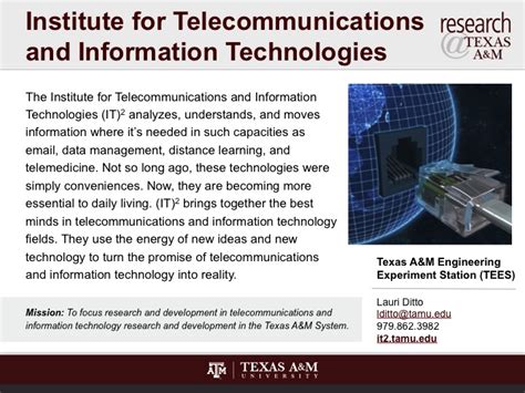 Institutefortelecommunicationsandinformationtechnologies ←