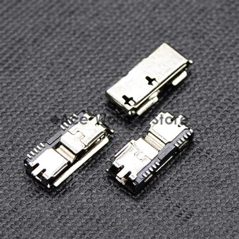 High Quality 5pcs Hi Speed Micro Usb 30 Female 10pin Smd Smt Socket