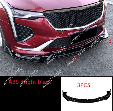 Abs Bright Black Front Shovel Bumper Lip Cover Trim For