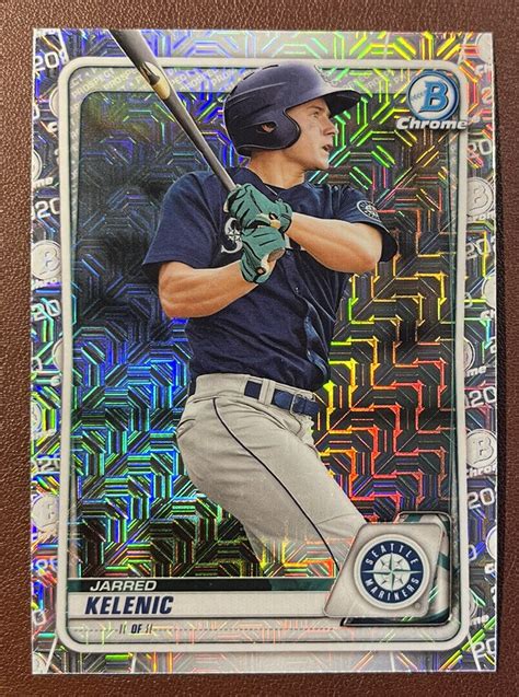 2020 Bowman Mega Box Baseball Jarred Kelenic MOJO Chrome Refractor BCP