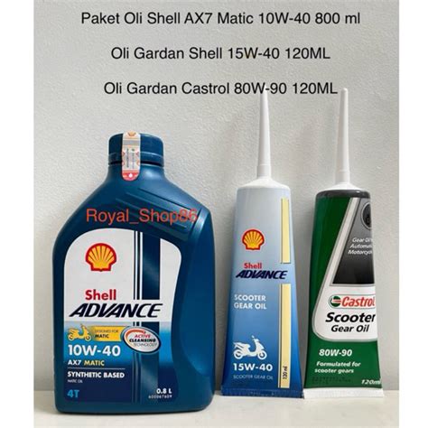 Jual Oli Shell Ax Matic Sae W Ml Oli Shell Gardan Shell