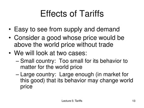 Ppt Lecture 5 Tariffs Powerpoint Presentation Free Download Id2233191