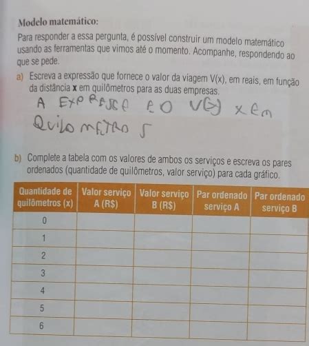 Solved Modelo matemático Para responder a essa pergunta é possível