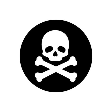 Skull And Bones Icon Danger Illustration Sign Poison Symbol Or Logo 45993978 Vector Art At