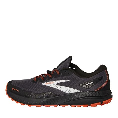 Buy Brooks Mens Divide Gore Tex Trail Running Shoes Black Firecracker