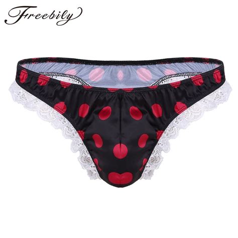 Gay Sexy Panties Mens Lingerie Male Fashion Shiny Satin Low Rise High