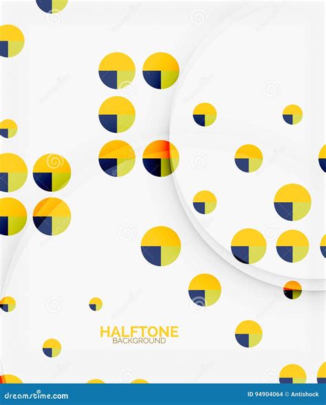 Halftone Color Texture Background Stock Vector Illustration Of