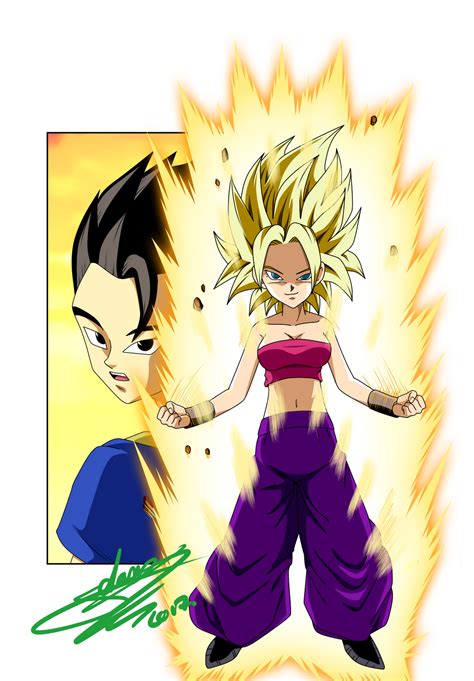 Caulifla Is A Super Saiyan Girl By Chibidamz On Deviantart