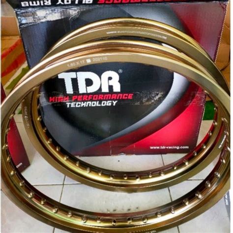 Jual Velg TDR W Shape Set 185 215 Ring 17 Titanium Brown Kab