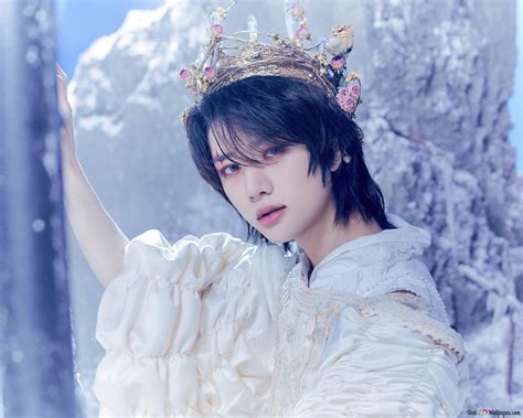 TXT 'Beomgyu' in The Chaos Chapter : Freeze Album Shoot 4K wallpaper