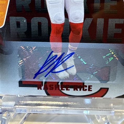 2023 Rashee Rice Zenith Rookie Autograph Red No Huddle Hc261547 Ebay