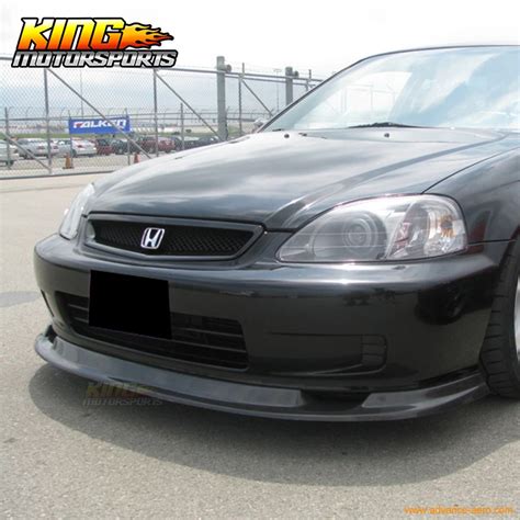 Fit For 99 00 Honda Civic Fm Style Front Bumper Lip Chin Spoiler Carbon Fiber Cf In Bumpers From