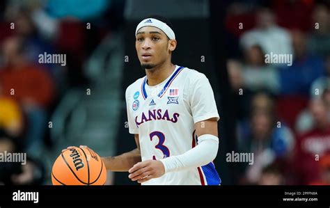 Kansas Guard Dajuan Harris Jr Drives Up Court In The Second Half