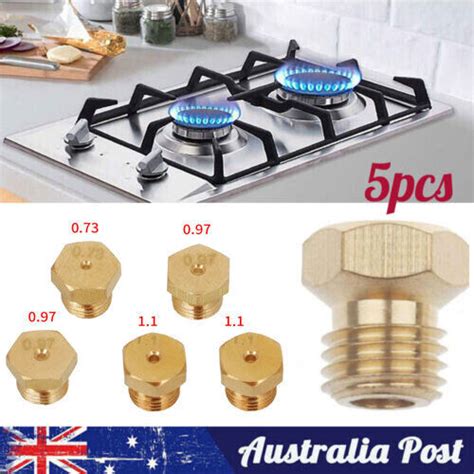 5pcs Burner Gas Natural Gas Hob Lpg Conversion Kit Jets Nozzles