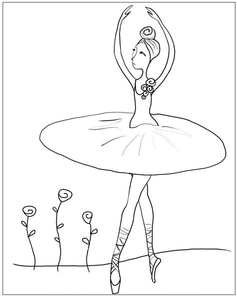 Ballerina Coloring Pages Free Coloring Pages Printables