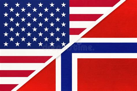 Vsnoorse Vlag Van Textiel Relatie Tussen Amerikaanse En Europese