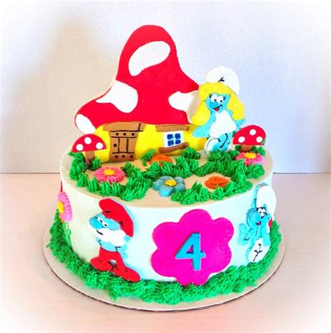 Smurfs Decorated Cake By Cups N Cakes CakesDecor