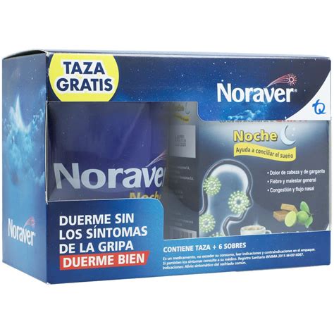 Promoción Noraver Noche Gratis Taza 500 25 10 Mg Sobre Polvo Soloción