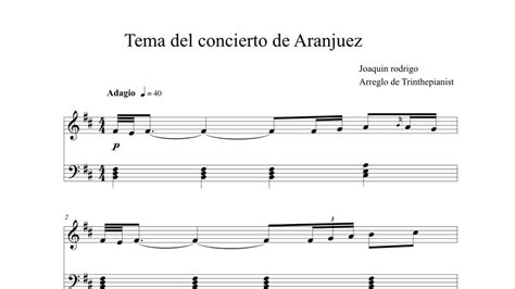 Concierto De Aranjuez Partitura