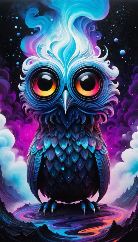 Cosmic Owl Ai Generated Artwork Nightcafe Creator