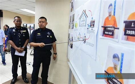 BERNAMA POLIS JOHOR TAHAN TUJUH AHLI SINDIKET ALONG