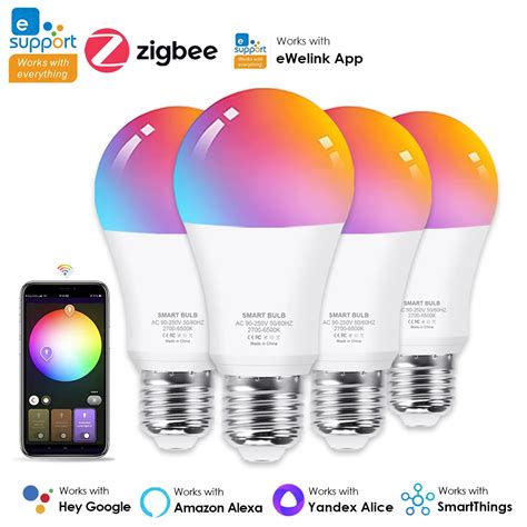 Ewelink Zigbee Smart Dimmable Bulb V Led Light E Rgb Lamp