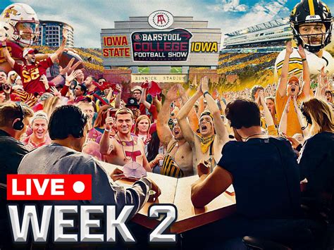 Barstool College Football Show Week 2 Live From Iowa City Iowa Barstool Bets