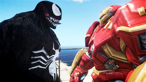 Hulkbuster Vs Venom Epic Battle Youtube