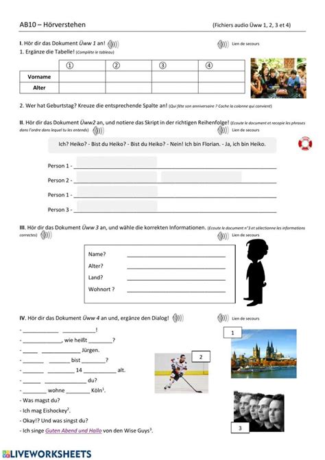 Wer bist du? - Interactive worksheet | Learning languages, Interactive ...