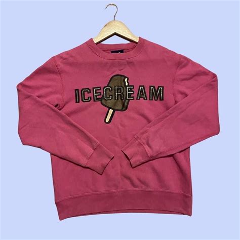 Ice Cream Mens Pink Sweatshirt Depop