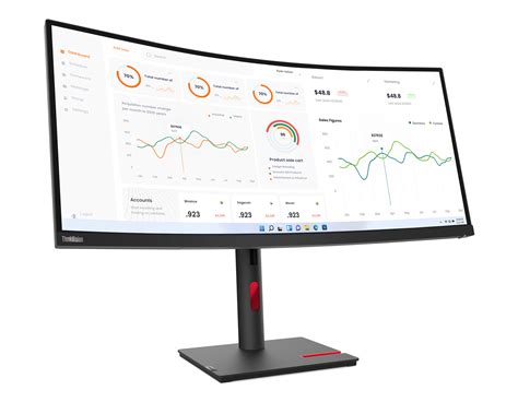 Lenovo Presents ThinkVision T34w 30 Curved Monitor With 34 Inch 3440 X