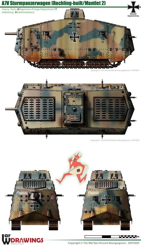 Sturmpanzerkraftwagen A7v German Heavy Tank 1918