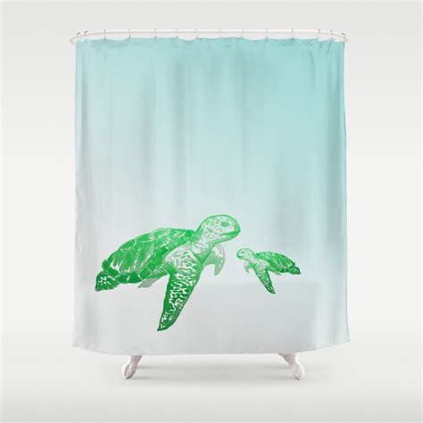 Watercolor Sea Turtles Shower Curtain By Patriciaroberta Society6