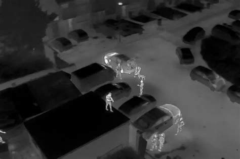 Police Drone Shows Suspect Hiding On Rooftop After Sparkhill Robbery