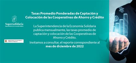 Tasas Promedio Ponderadas Captaci N Y Colocaci N Cooperativas De Ahorro