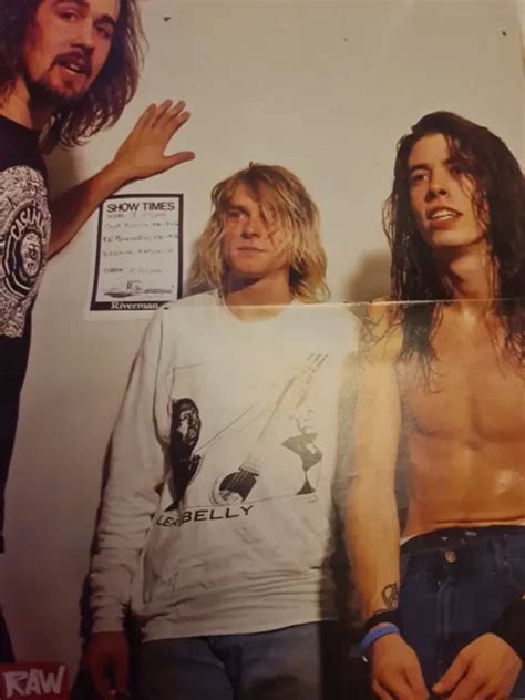 NIRVANA DAVE GROHL Kurt Cobain Foo Fighters A3 Large Poster Raw