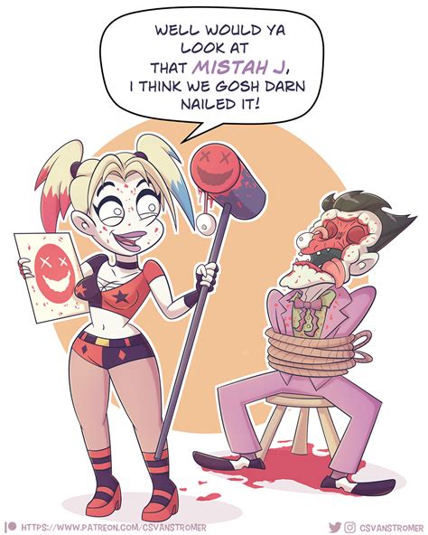 [Fan art] Harley Quinn and Joker [OC] : r/DCcomics