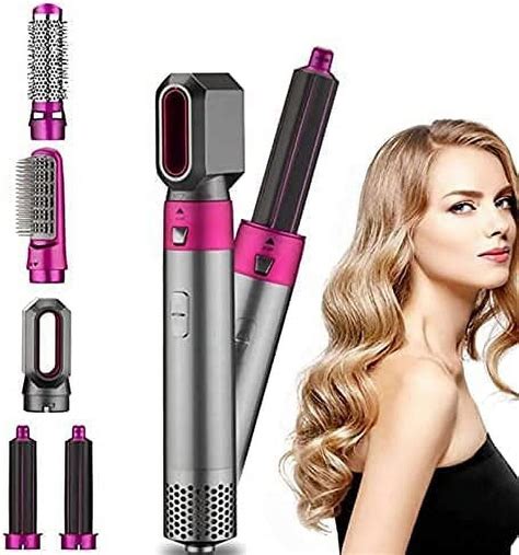 5 In 1 Professional Fast Dry Rotating Hair Dryer Brush Ionic Styler With Detachable