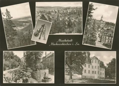 Alte Ansichtskarte Ddr Sw Foto Ak Postkarte Ansicht Markneukirchen