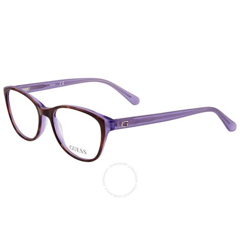 Guess Ladies Tortoise Rectangular Eyeglass Frames Gu2596 664689838165 Eyeglasses Jomashop