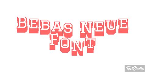 Bebas Neue Font Font Animated  Logo Designs