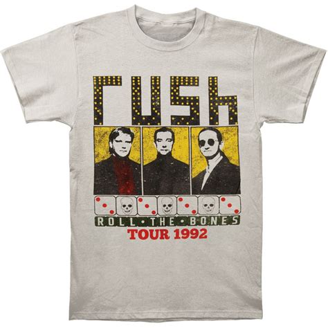 Rush Roll The Bones Tour 92 T Shirt Stellanovelty