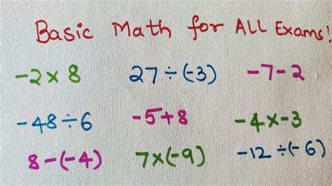 Basic Maths Must Know These Mathematics Rules For All Exams Youtube