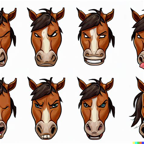 horse face expressions reference #01 by FutureRender on DeviantArt